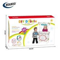 Kinder 3D Pappe Eis ständer Spielhaus Spielzeug Malerei Kit