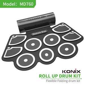 Instruments de <span class=keywords><strong>batterie</strong></span> pour enfants DJ Music Roll Up Electronic Drum Kit Professional Battery musical electronic drums - Product Image 3