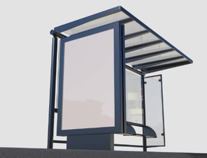 Arredo urbano <span class=keywords><strong>esterno</strong></span> portatile in vetro temperato <span class=keywords><strong>Plexiglass</strong></span> pensilina Bus fermata <span class=keywords><strong>tettoia</strong></span> telaio con pensilina per autobus in vendita - Product Image 5