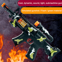 Pistola de Juguete de Plástico para Niños, Camuflaje, Sonido, Luz, Vibración, Arma Eléctrica de Juguete para Niños