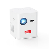 Proyektor Mini DC Pico 3D DLP LED HD Android 9.0 dengan Baterai Terintegrasi, Cocok untuk Perjalanan dan Berkemah