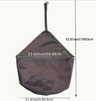 Seau de stockage suspendu pour aliments pour chevaux en nylon écologique réutilisable de 5 gallons pour utilisation à la ferme