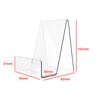 Support d'écran d'ordinateur portable en acrylique/PS transparent et pliable, support de téléphone portable, tablette, iPad, support de livre, support d'affichage de livre