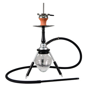 Wholesale Custom Tabletop <strong>Hookah</strong> Set Glass <strong>Bottle</strong> Aluminum <strong>Stem</strong> Triangle <strong>Hookah</strong> Shisha - Product Image 4