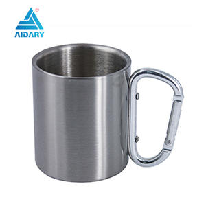 Tazza da Viaggio Premium in Acciaio Inossidabile Sublimabile con Manico e Moschettone - Tazza Portatile Antigoccia per Bere Direttamente, Tazza da Caffè - Product Image 4