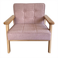 Canapé enfant en promotion – Fauteuil en bois à siège simple ou double avec dossier, mini canapé de loisirs pour la maison et la maternelle