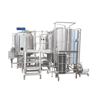Équipement de brasserie industrielle, ligne de production de bière en acier inoxydable sanitaire avec fermentateurs coniques