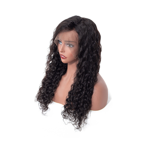 Hot sale 12A remy brazilian virgin invisible 180% 150% nature wave lace front wig with baby <span class=keywords><strong>hair</strong></span> - Product Image 2