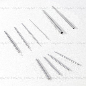 <span class=keywords><strong>Aguja</strong></span> para Piercing de Labio con Rosca de Acero Inoxidable 316L de HadiyahBeauty - Product Image 4