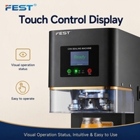 Machine de scellage entièrement automatique pour canettes PET, bouteilles et boîtes de conserve de boissons, café, soda, bière en aluminium – Vente chaude usine FEST
