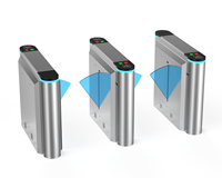 Tourniquet compact entièrement automatique de 800 mm avec code QR, RFID, en acier inoxydable, protection IP66, anti-échappement, design peu encombrant