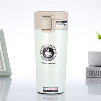 Tasse réutilisable de 380ml avec couvercle Tasse à café isolée en acier inoxydable pour boissons chaudes et froides Bouteille de voyage idéale avec infuseur à thé