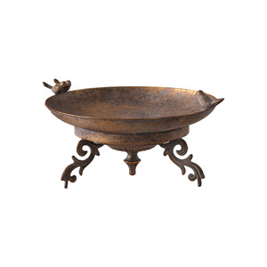 Bandeja Decorativa Redonda de Hierro Forjado Antiguo con Soporte, Hecha a Mano, para Entrada o Almacenamiento en Habitaciones de Huéspedes - Product Image 3