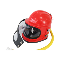 Casque de sablage industriel avec respirateur à air comprimé intégré et collier intérieur amovible pour un confort optimal