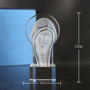 Estatua <span class=keywords><strong>de</strong></span> <span class=keywords><strong>cristal</strong></span> 3D <span class=keywords><strong>de</strong></span> la Virgen María, la <span class=keywords><strong>iglesia</strong></span> más Popular y los regalos religiosos - Product Image 6