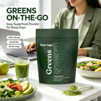 Super Greens Poeder Probiotica Spijsverteringsenzymen Smoothie Mix voor Darmgezondheid & Spijsvertering - Private Label OEM