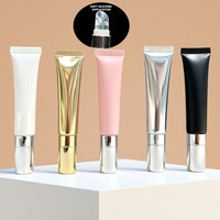 Emballage pour maquillage des lèvres, conteneur vide pour huile à lèvres de 15 ml, embout applicateur en silicone souple, tube à gloss à lèvres rechargeable, logo personnalisé
