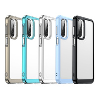 2.0mm d'épaisseur acrylique Tpu hybride antichoc étuis de téléphone portable pour Samsung Galaxy A17 clair transparent étui de couverture arrière rigide