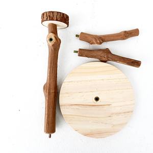 Toptan Papağanlar Kuş Ayaklığı Asma Çardak Ahşap Tünek Masaüstü Eğitim Oyuncakları Kuş Kafesi Aksesuarları - Product Image 5