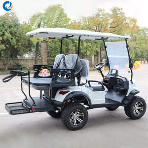 4 Wheels Battery Powered Electric Sightseeing <b>Mini</b> Golf Cart 6 Seats 48V 72V 4kw - Product Image 6
