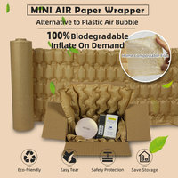 Rollo de Burbujas de Aire para Relleno de Espacios, Película Protectora de Material de Madera Ecológico para Embalaje Frágil
