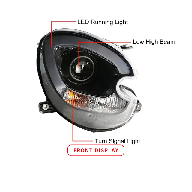 Automotive Accessory LED Modified Headlight for MINI R60 COUNTRYMAN 2007-2013 Headlamp Fit for Original Car Halogen Version