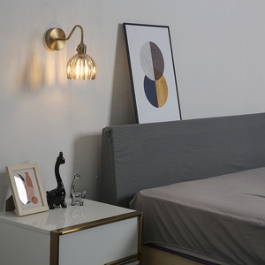 Applique murale en verre moderne et créative en <span class=keywords><strong>tube</strong></span> incurvé doré pour le salon, la chambre à manger, style français, lampe murale de luxe - Product Image 5