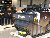 Concasseur de roche mobile hydraulique MOTEK NM400/NM500 pour tracteur et pelle mécanique de 6 à 50 tonnes