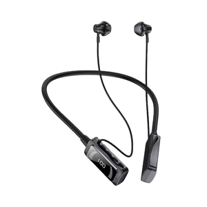 Tipo-C Carga rápida 20 horas de trabajo Magnético MP3 Estéreo inalámbrico Deportes Banda para el cuello Auriculares con pantalla LED de batería digital - Product Image 1