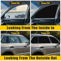Film intelligent PDLC prédécoupé pour vitres de voiture, film de confidentialité électrique commutable, design à intensité variable par télécommande