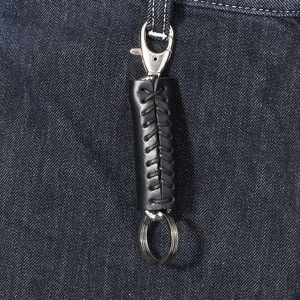 Porte-clés personnalisé fait main en cuir PU, broderie au point de croix, breloque de sac, porte-clés de voiture, cadeau, porte-clés mignon vierge pour fille - Product Image 2