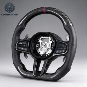 Volante de Coche Personalizado de Cuero y Fibra de Carbono para BMW X6 G06 X7 G07 G16 Serie 8 G87 M2 M1 M2 Lci F80 M3 G80 M5 M7 G20 - Product Image 4