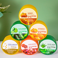 Gel hydratant apaisant pour le visage, soin de la peau, biologique, pur, naturel, à l'aloe vera, au miel, au concombre, à l'acide kojique, en gros