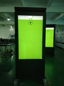 Double Side Slim Totem thiết bị quảng cáo ngoài trời <span class=keywords><strong>LCD</strong></span> tầng thường vụ màn hình kỹ thuật số biển dọc hiển thị kỹ thuật số kiosk - Product Image 4