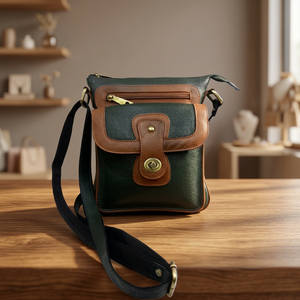 Bolsos de Mano de Cuero Genuino Hechos a Mano BS INTERNATIONAL, Más Vendidos, con Cierre, Tamaño Personalizable, Modernos, Ligeros e Impermeables - Product Image 1