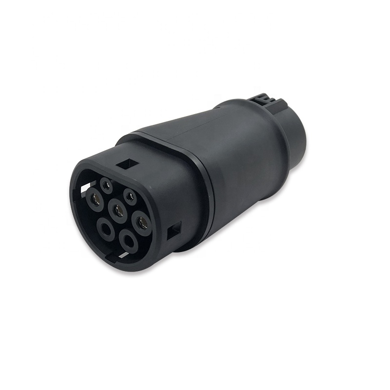 32A j1772 тип 1 гнездовой конец к IEC 62196 Тип 2 разъем EV зарядный адаптер