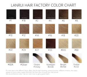 Lanrui Amostra Grátis 100% Remy Extensão Do Cabelo Humano I-Tip Cabelo com 41 Cores Cor Anel Gráfico De Cabelo - Product Image 2