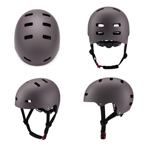 Casco de skate para niños, material ABS, 12 orificios de ventilación, cierre de hebilla ajustable, transpirable, resistente a impactos - Product Image 2