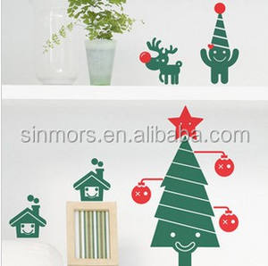 Copo de nieve creativo Santa Claus árbol de Navidad atmósfera ventana vidrio <span class=keywords><strong>adhesivo</strong></span> autoadhesivo pegatinas de reciclaje <span class=keywords><strong>para</strong></span> decoración de fiesta - Product Image 6