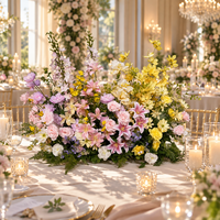 Vente en gros de compositions florales artificielles pour centre de table, décoration de mariage, arrangement pour la maison et l'hôtel