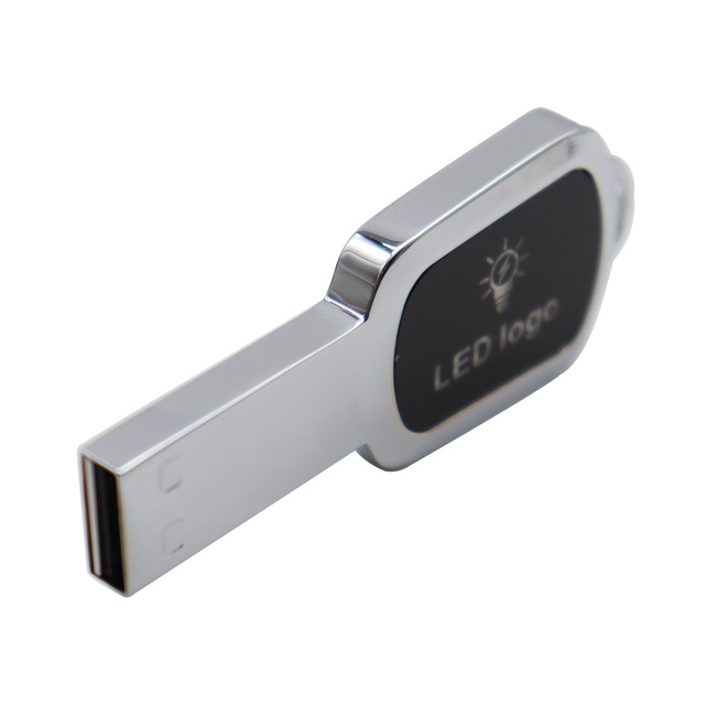 Custom OEM Logo 2.0 Drive Pendrive 8GB 16GB 32GB Wholesale New Model USB Flash Drive New Arrival Light-Up USB Flash Disk