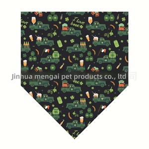 Venta Directa <span class=keywords><strong>de</strong></span> Fábrica: Pañuelo para Mascotas Estilo Irlandé<span class=keywords><strong>s</strong></span> <span class=keywords><strong>de</strong></span> Poliéster con Patrón <span class=keywords><strong>de</strong></span> Trébol, Babero Antisaliva y <span class=keywords><strong>Gorro</strong></span> Verde para el Día <span class=keywords><strong>de</strong></span> San Patricio (Instagram) - Product Image 3