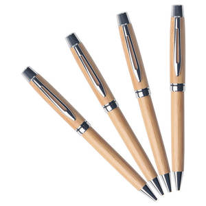 Bolígrafo Ecológico Personalizado de Madera y Bambú con Diseño Giratorio, Ideal para Hoteles y Escuelas, Escritura Personalizada - Product Image 2