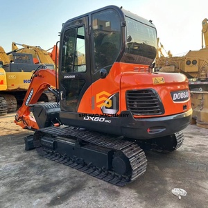 Mini-pelleuse Doosan DX60 de 6 tonnes d'occasion 2023, en état de marche, pour la construction et l'aménagement paysager - Product Image 6
