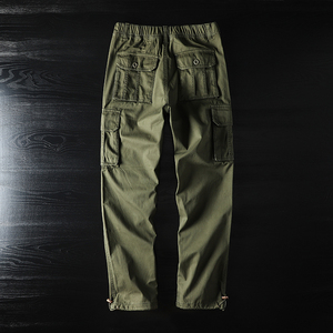 <span class=keywords><strong>Pantaloni</strong></span> Cargo in cotone/poliestere personalizzati da uomo <span class=keywords><strong>pantaloni</strong></span> carpentiere <span class=keywords><strong>kaki</strong></span> <span class=keywords><strong>verde</strong></span> con servizio OEM - Product Image 4