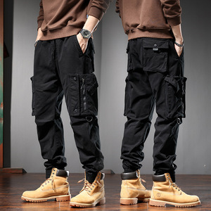 Pantalones de Trabajo Estilo Americano para Hombre, Primavera y Otoño, Rectos, Resistentes, Casuales, con Múltiples Bolsillos, Tipo Cargo - Product Image 2