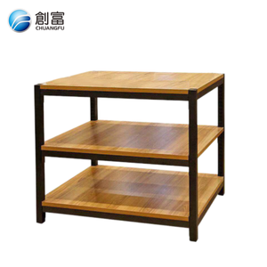 Customize Heavy-Duty Supermarket Rack Wood &amp; Steel Promotion Stand <strong>Display</strong> Table For Efficient Supermarket Shelves - Product Image 2