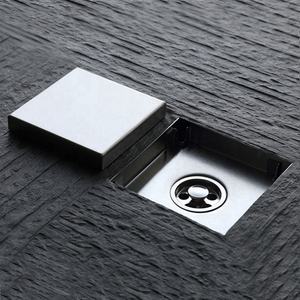 HF 4 pouces 304 acier inoxydable Anti-odeur carré Invisible carrelage insérer <span class=keywords><strong>douche</strong></span> drain <span class=keywords><strong>de</strong></span> sol - Product Image 3
