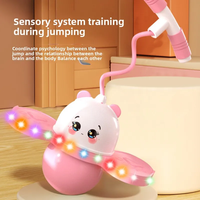 Ballon de saut lumineux panda mignon pour intérieur et extérieur, ballon de sport pour enfants, ballon de rebond animal, jouet