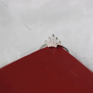 Dylam <b>Cheap</b> Sterling Silver <b>Rings</b> <b>Ring</b> Boho S925 Diamond Color Heart Dragon Crown <b>Ring</b> Diamond Sterling Silver - Product Image 5